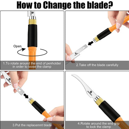 Model Craft Tools Mini Hand Saw Hobby DIY Saw Hacksaw Tool Kit With 3 Pieces Craft Blades For Hand Cutting