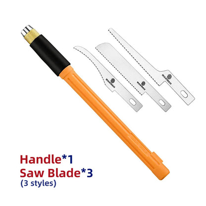 Model Craft Tools Mini Hand Saw Hobby DIY Saw Hacksaw Tool Kit With 3 Pieces Craft Blades For Hand Cutting