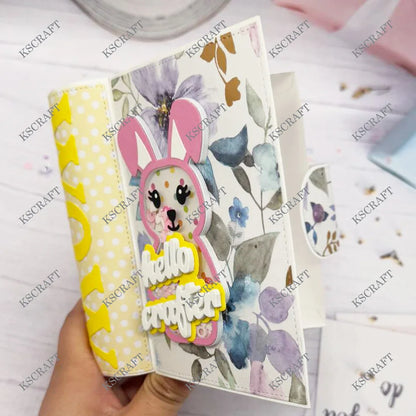 KSCRAFT 3D Book With Drawer Cutting Dies Stencils for DIY Scrapbooking Decorative Embossing DIY Paper Cards