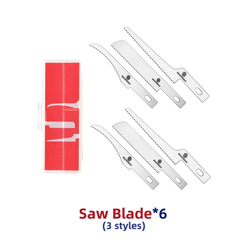 Model Craft Tools Mini Hand Saw Hobby DIY Saw Hacksaw Tool Kit With 3 Pieces Craft Blades For Hand Cutting