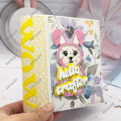 KSCRAFT 3D Book With Drawer Cutting Dies Stencils for DIY Scrapbooking Decorative Embossing DIY Paper Cards