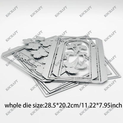 KSCRAFT 3D Book With Drawer Cutting Dies Stencils for DIY Scrapbooking Decorative Embossing DIY Paper Cards