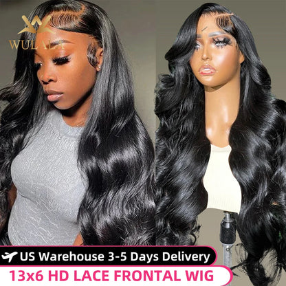 40 44 Inch Body Wave 13x6 Hd Transparent Lace Frontal Wig 13x4 Lace Front Human Hair Wig 360 Brazilian PrePlucked Wigs For Women