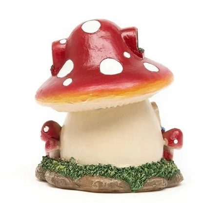 Handmade Creative Art Crafts Mushroom House Mini Resin Outdoor Decoration Fairy Garden Flower Potting Craft Home Decorative