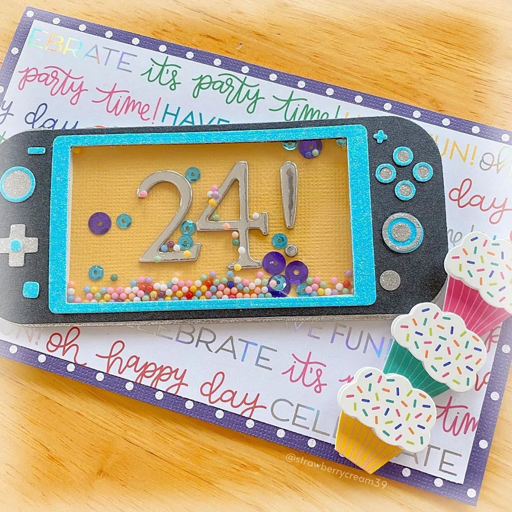 KSCRAFT Game Machine Shaker Metal Cutting Dies Stencils for DIY Scrapbooking Decorative Embossing DIY Paper Cards